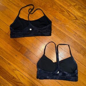 Lululemon Athletica Black Sports Bras 2 for 1 Size 6